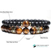 TCC™ Natural Tiger Eye & Matt Agate Copper Side Bracelet